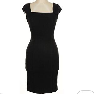 XOXO Black Cap Sleeve Mini Dress